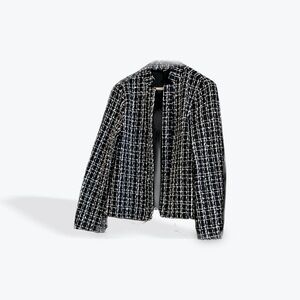 Amazon Black and White Checkered Blazer